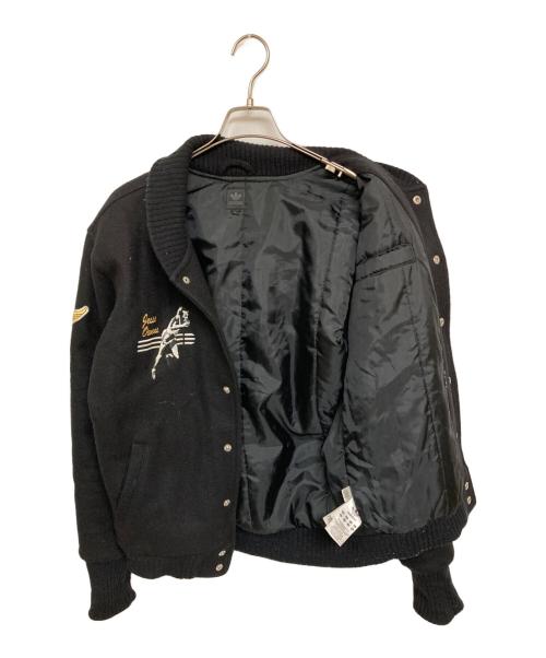adidas（アディダス）adidas (アディダス) 00S ADIDASSLERウールスタジャン ブラック サイズ:Sの古着・服飾アイテム
