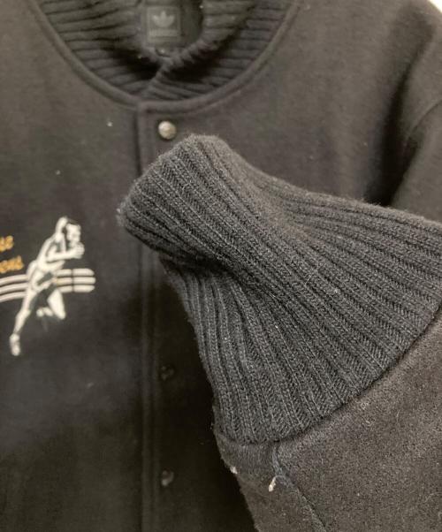 adidas（アディダス）adidas (アディダス) 00S ADIDASSLERウールスタジャン ブラック サイズ:Sの古着・服飾アイテム