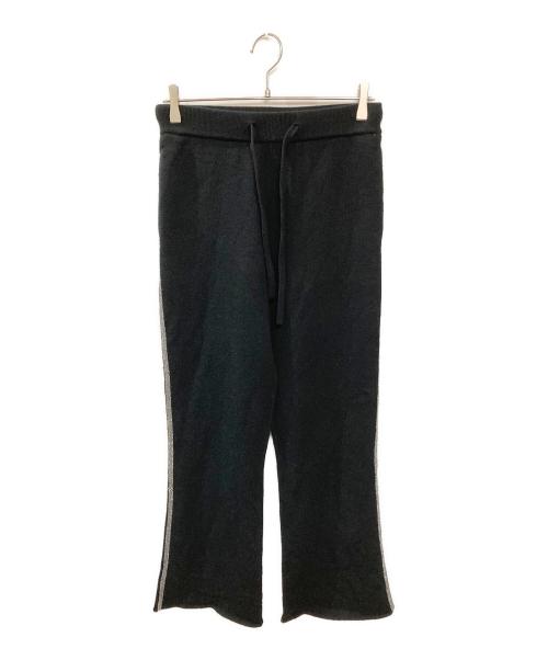 UNITED ARROWS（ユナイテッドアローズ）UNITED ARROWS (ユナイテッドアローズ) サイドラインニットパンツ ブラック サイズ:Mの古着・服飾アイテム