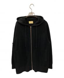 UNITED ARROWS（ユナイテッドアローズ）の古着「ジップニットパーカー」｜ブラック