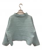PLEATS PLEASEプリーツプリーズ）の古着「CREPE KNIT/ニット」｜スカイブルー