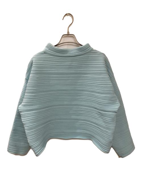 PLEATS PLEASE（プリーツプリーズ）PLEATS PLEASE (プリーツプリーズ) CREPE KNIT/ニット スカイブルー サイズ:不明(実寸サイズをご確認ください)の古着・服飾アイテム
