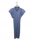 PLEATS PLEASEプリーツプリーズ）の古着「プリーツシャツワンピース」｜パープル