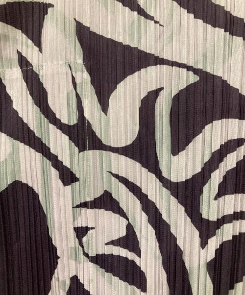 PLEATS PLEASE（プリーツプリーズ）PLEATS PLEASE (プリーツプリーズ) SEEKER/プリントワンピース パープル サイズ:3の古着・服飾アイテム