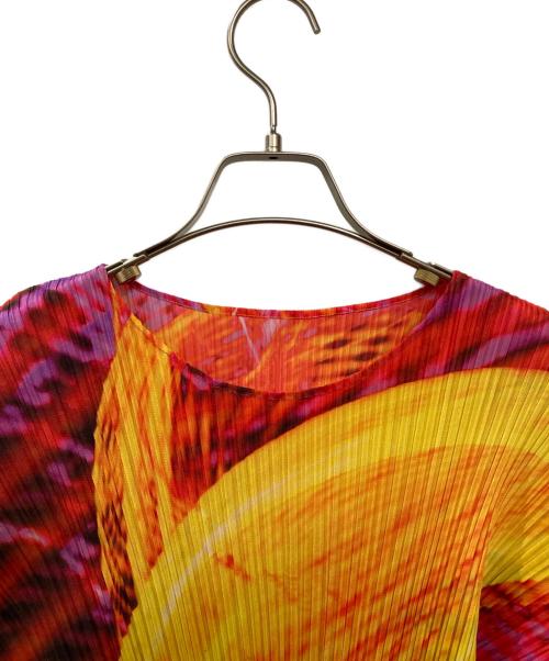 PLEATS PLEASE（プリーツプリーズ）PLEATS PLEASE (プリーツプリーズ) SPECTRUM/総柄ワンピース マルチカラー サイズ:5の古着・服飾アイテム