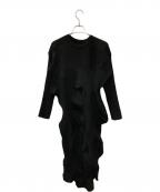 ISSEY MIYAKEイッセイミヤケ）の古着「KONE KONE/変形ニットワンピース」｜ブラック