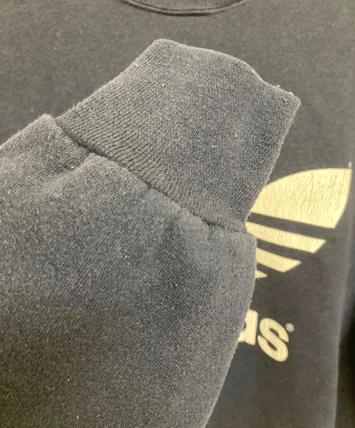 adidas（アディダス）adidas (アディダス) 80S トレフォイユロゴスウェット ネイビー サイズ:Mの古着・服飾アイテム