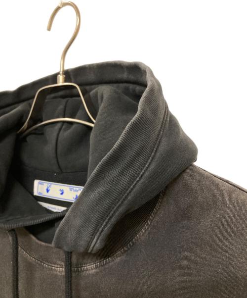 OFFWHITE（オフホワイト）OFFWHITE (オフホワイト) ロゴ刺繍レイヤードパーカー グレー サイズ:Sの古着・服飾アイテム