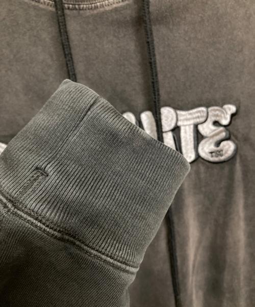 OFFWHITE（オフホワイト）OFFWHITE (オフホワイト) ロゴ刺繍レイヤードパーカー グレー サイズ:Sの古着・服飾アイテム