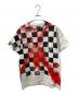 SAINT MICHAEL（セントマイケル）の古着「ペイントチェッカーTシャツ」｜ホワイト