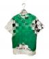 SAINT MICHAEL (セントマイケル) ペイントチェッカーTシャツ ホワイト サイズ:S/M：15000円
