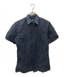 GIVENCHY（ジバンシィ）の古着「総柄半袖シャツ」｜ネイビー
