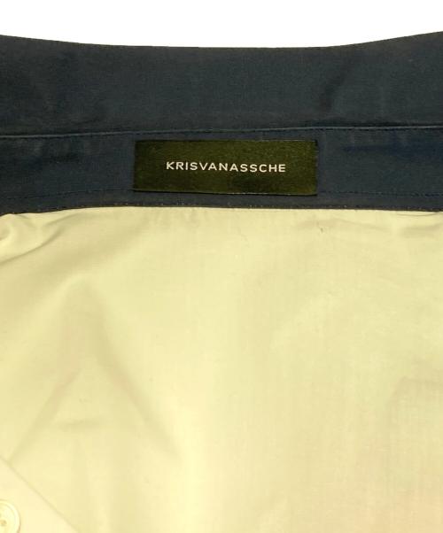 KRIS VAN ASSCHE（クリス ヴァン アッシュ）KRIS VAN ASSCHE (クリス ヴァン アッシュ) ライン半袖シャツ ホワイト サイズ:44の古着・服飾アイテム