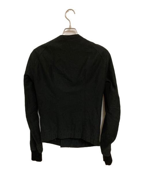 RICK OWENS（リックオウエンス）RICK OWENS (リックオウエンス) コットンライダースジャケット ブラック サイズ:XSの古着・服飾アイテム