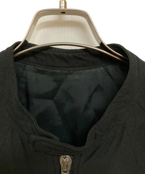 RICK OWENS（リックオウエンス）RICK OWENS (リックオウエンス) コットンライダースジャケット ブラック サイズ:XSの古着・服飾アイテム