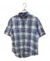 RALPH LAUREN（ラルフローレン）の古着「半袖リネンシャツ」｜ホワイト×ブルー