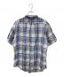 RALPH LAUREN (ラルフローレン) 半袖リネンシャツ ホワイト×ブルー サイズ:XL：4000円