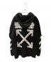 OFFWHITE (オフホワイト) AIRPORT TAPE DOUBLE TEE HOODIE ブラック サイズ:M：13000円