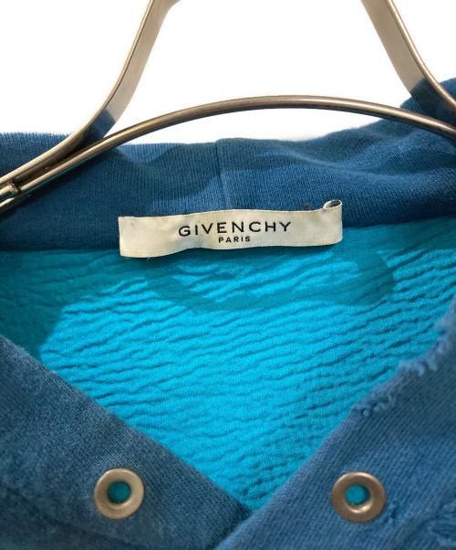 GIVENCHY（ジバンシィ）GIVENCHY (ジバンシィ) デストロイドフーディ ブルー サイズ:XLの古着・服飾アイテム