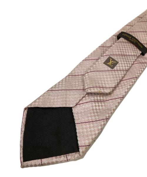 LOUIS VUITTON（ルイ ヴィトン）LOUIS VUITTON (ルイ ヴィトン) マイクロダミエネクタイ ピンク サイズ:不明(実寸サイズをご確認ください)の古着・服飾アイテム