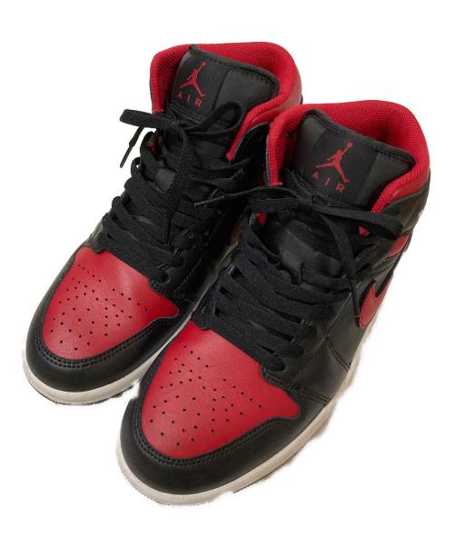 NIKE（ナイキ）NIKE (ナイキ) Air Jordan 1 Mid  Bred レッド×ブラック サイズ:26cmの古着・服飾アイテム