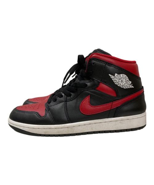 NIKE（ナイキ）NIKE (ナイキ) Air Jordan 1 Mid  Bred レッド×ブラック サイズ:26cmの古着・服飾アイテム