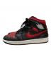 NIKE (ナイキ) Air Jordan 1 Mid  Bred レッド×ブラック サイズ:26cm：6000円