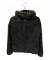 EMPORIO ARMANI（エンポリオアルマーニ）の古着「ウールモヘヤファー起毛フードジャケット」｜ブラック