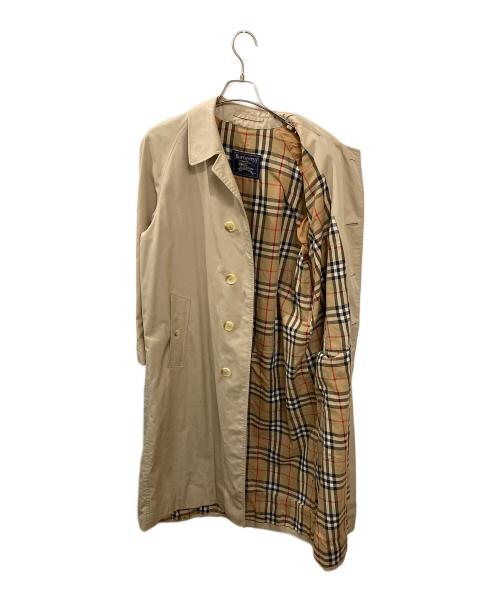 BURBERRY LONDON（バーバリーロンドン）BURBERRY LONDON (バーバリーロンドン) ヴィンテージ裏地ノヴァチェックステンカラーコート ベージュ サイズ:46の古着・服飾アイテム