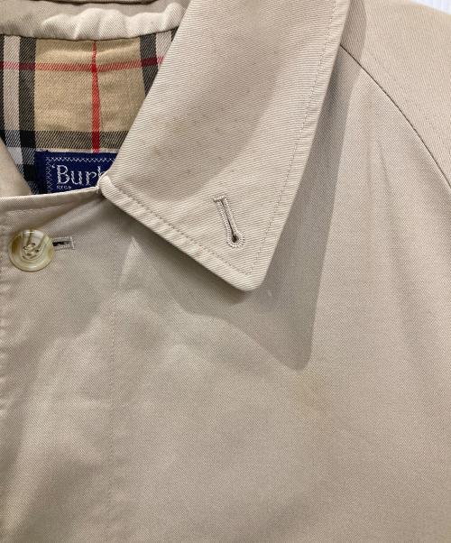 BURBERRY LONDON（バーバリーロンドン）BURBERRY LONDON (バーバリーロンドン) ヴィンテージ裏地ノヴァチェックステンカラーコート ベージュ サイズ:46の古着・服飾アイテム
