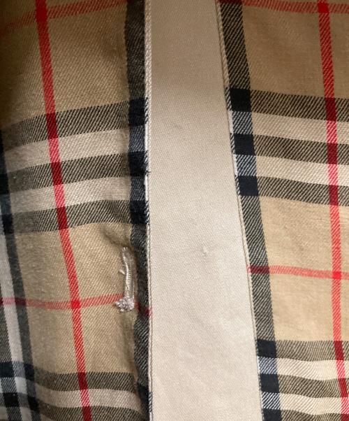 BURBERRY LONDON（バーバリーロンドン）BURBERRY LONDON (バーバリーロンドン) ヴィンテージ裏地ノヴァチェックステンカラーコート ベージュ サイズ:46の古着・服飾アイテム