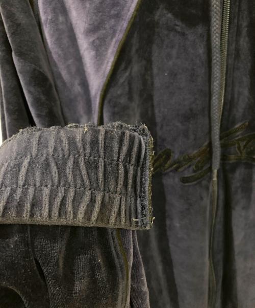 YARDSALE（ヤードセール）YARDSALE (ヤードセール) ベロアジップパーカー ネイビー サイズ:Lの古着・服飾アイテム