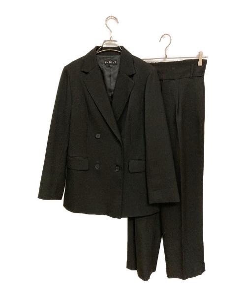 INDIVI（インディヴィ）INDIVI (インディヴィ) セットアップスーツ ブラック サイズ:38の古着・服飾アイテム
