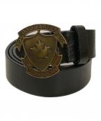 DSQUARED2ディースクエアード）の古着「レザーベルト」｜ブラック