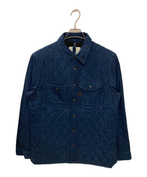 G-STAR RAW（ジースターロゥ）G-STAR RAW (ジースターロゥ) Wolker Quilted Overshirt ネイビー サイズ:Mの古着・服飾アイテム