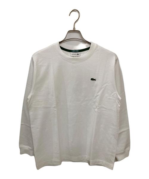LACOSTE（ラコステ）LACOSTE (ラコステ) 別注 ロングスリーブ Tシャツ ホワイト サイズ:1の古着・服飾アイテム