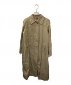 Burberry'sバーバリー）の古着「ヴィンテージ裏地ノヴァチェックステンカラーコート」｜ベージュ