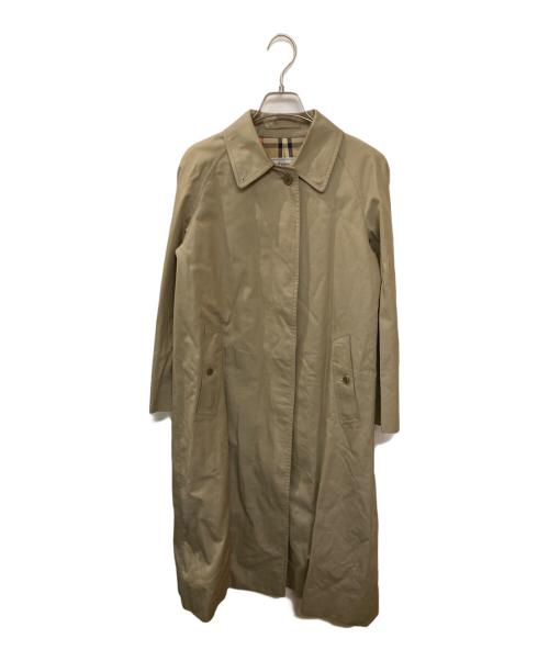 Burberry's（バーバリー）Burberry's (バーバリーズ) ヴィンテージ裏地ノヴァチェックステンカラーコート ベージュ サイズ:Mの古着・服飾アイテム