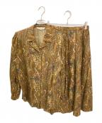 Burberry'sバーバリー）の古着「ヴィンテージ総柄セットアップ」｜ブラウン