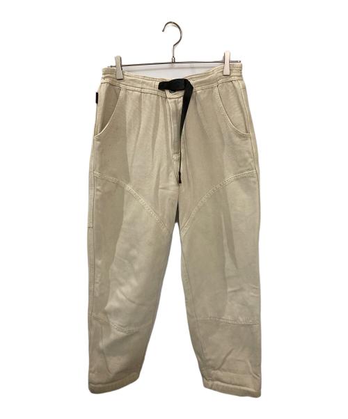 GRAMICCI（グラミチ）GRAMICCI (グラミチ) 90S ダック地ダブルニークライミングパンツ ベージュ サイズ:Mの古着・服飾アイテム