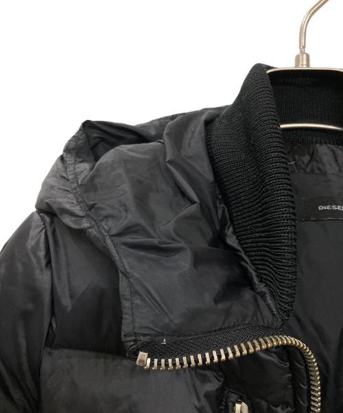 DIESEL（ディーゼル）DIESEL (ディーゼル) フーデッドダウンコート ブラック サイズ:XSの古着・服飾アイテム