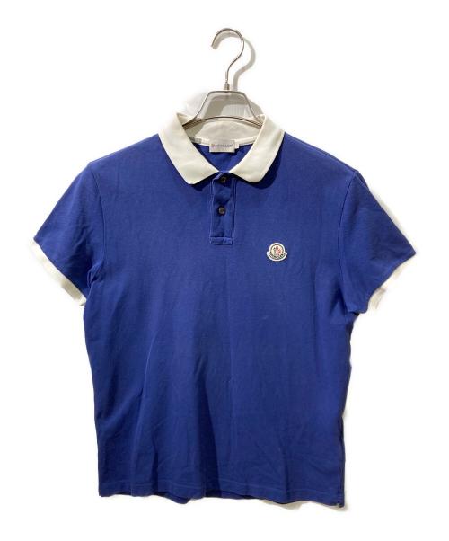 MONCLER（モンクレール）MONCLER (モンクレール) 鹿の子ポロシャツ ネイビー サイズ:Lの古着・服飾アイテム