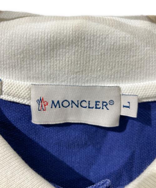 MONCLER（モンクレール）MONCLER (モンクレール) 鹿の子ポロシャツ ネイビー サイズ:Lの古着・服飾アイテム
