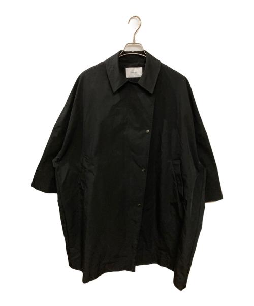 FRAMeWORK（フレームワーク）FRAMeWORK (フレームワーク) 撥水ポンチョトレンチコート ブラック サイズ:38の古着・服飾アイテム