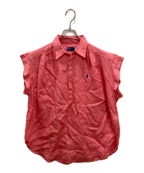 POLO RALPH LAUREN（ポロ・ラルフローレン）POLO RALPH LAUREN (ポロ・ラルフローレン) リネンギャザーシャツ ピンク サイズ:S 未使用品の古着・服飾アイテム