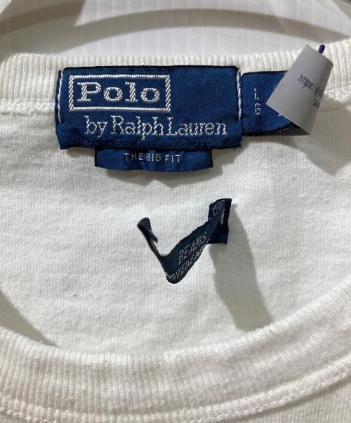 POLO RALPH LAUREN（ポロ・ラルフローレン）POLO RALPH LAUREN (ポロ・ラルフローレン) BEAMS (ビームス) 別注ポロベアTシャツ ホワイト サイズ:Lの古着・服飾アイテム