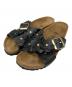 BIRKENSTOCK（ビルケンシュトック）の古着「別注シエナ/フラワーモチーフサンダル」｜ブラック