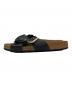 BIRKENSTOCK (ビルケンシュトック) UNITED ARROWS (ユナイテッドアローズ) 別注シエナ/フラワーモチーフサンダル ブラック サイズ:24.5cm：13000円