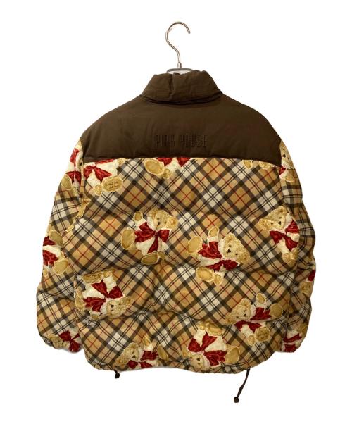 PINK HOUSE（ピンクハウス）PINK HOUSE (ピンクハウス) 90S テディベアダウンジャケット ブラウン サイズ:FREEの古着・服飾アイテム