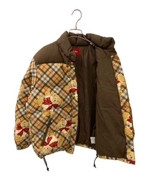 PINK HOUSE（ピンクハウス）PINK HOUSE (ピンクハウス) 90S テディベアダウンジャケット ブラウン サイズ:FREEの古着・服飾アイテム